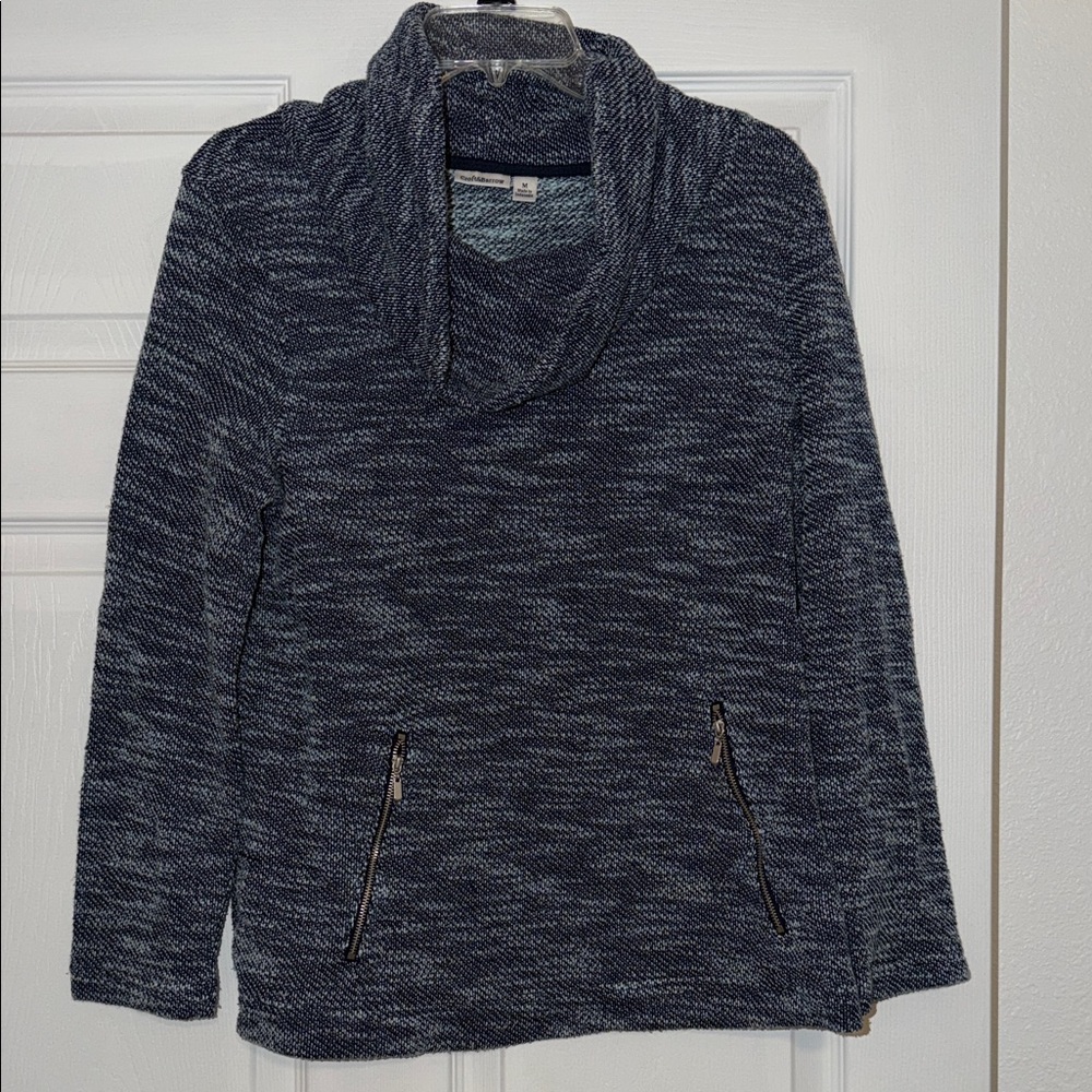 Croft & Barrow Dark Blue Cowl Neck Sweater